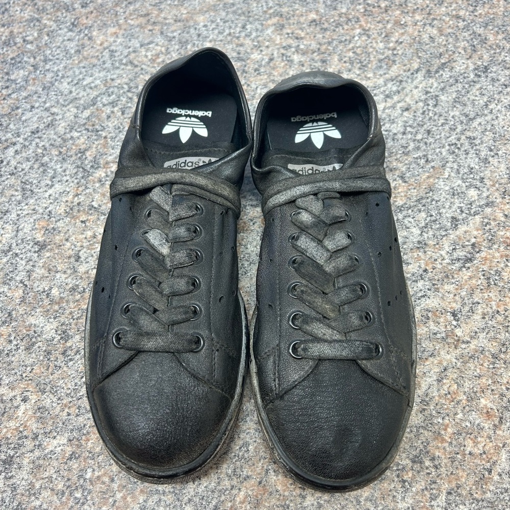 Balenciaga x Adidas Stan Smith Black Worn Out Women’s Size 5.5 US Size 36 EU NIB